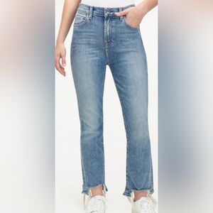 Splendid High Waist Slim Kick Jeans